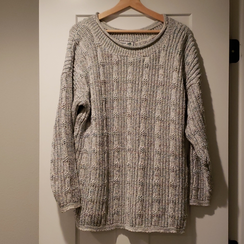 Grey woven sweater